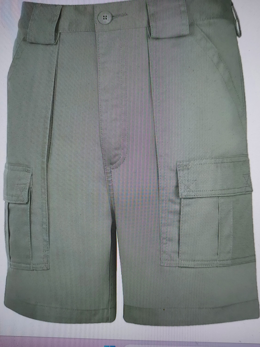 3 Pairs Men's Cargo Shorts in  Green, Grey & Blue Grey wComfort Waist. Sz 40 NWT
